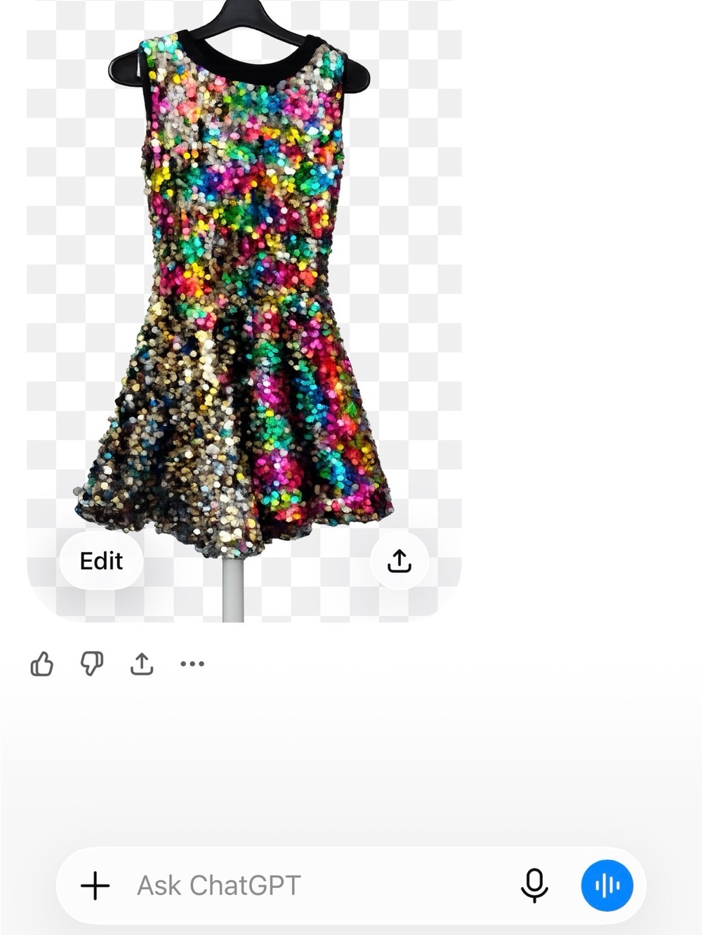 Revolution Multicolor Sequin Midi Dress - Picture 4 of 4